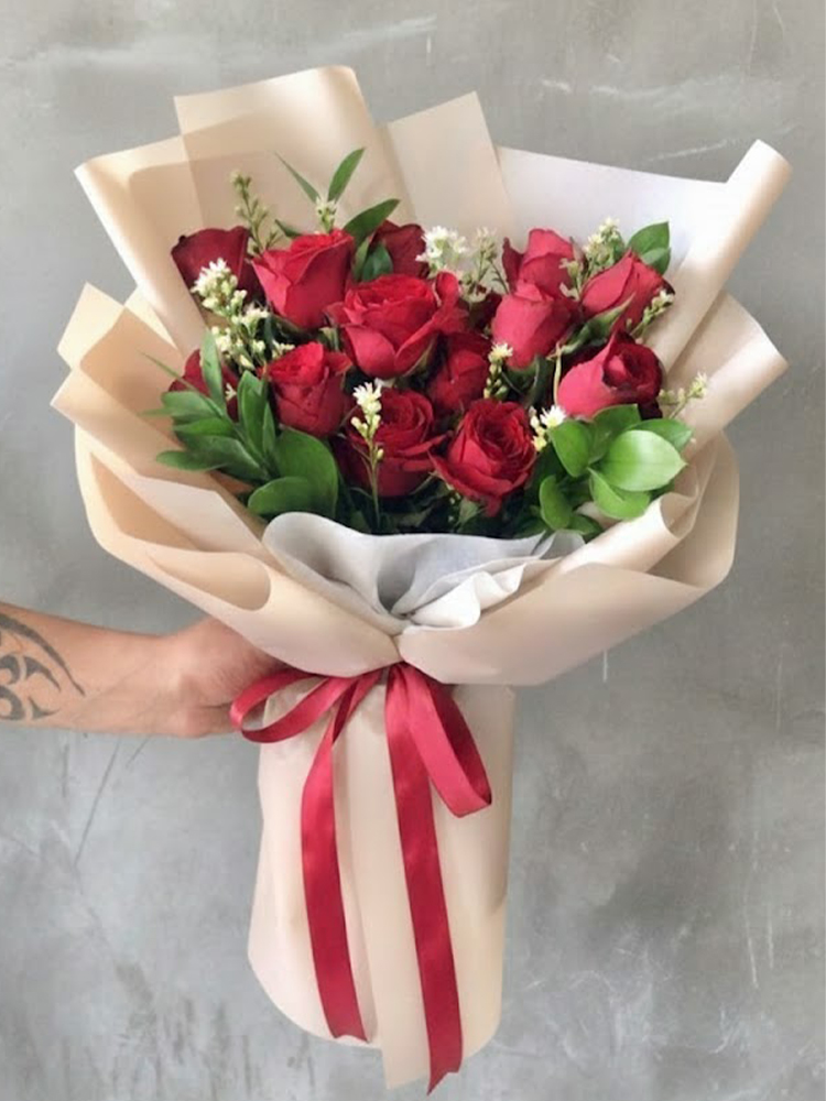 Kırmızı Gül Buketi 13 Adet Gül